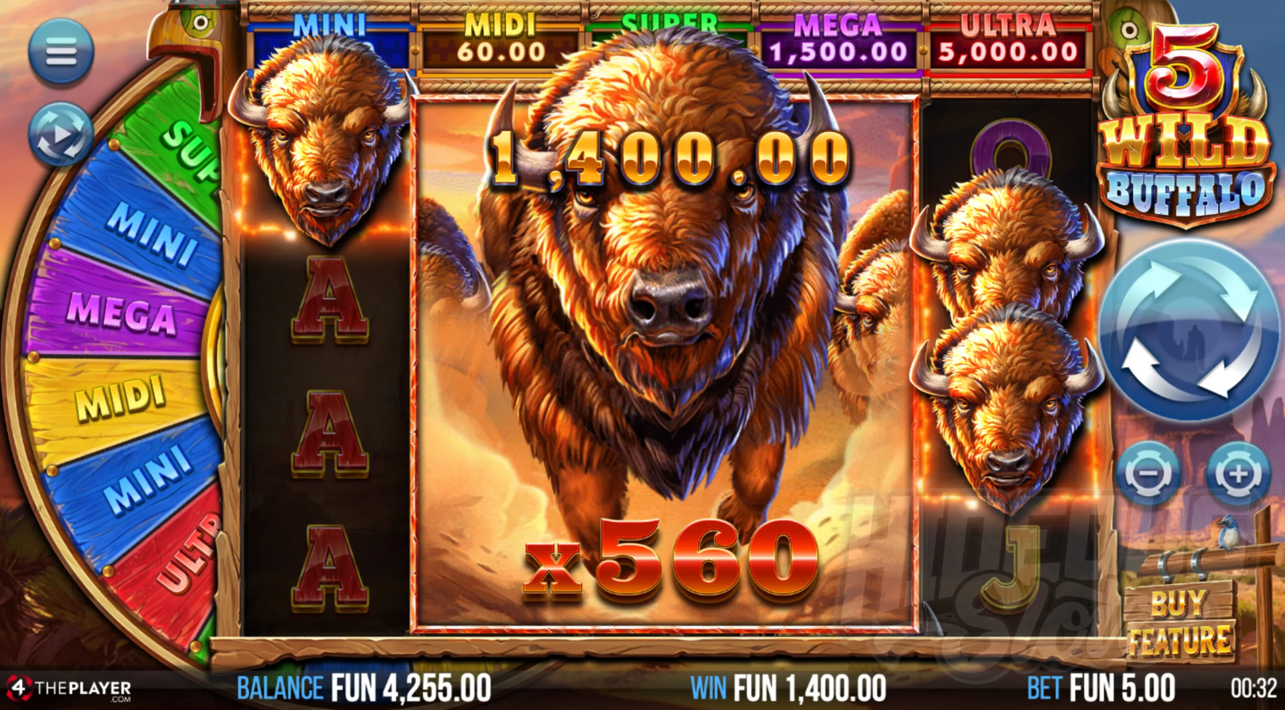 5 Wild Buffalo Slot Review pic 3